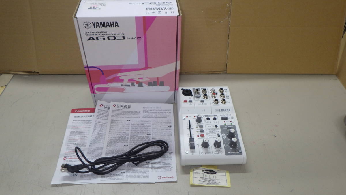 【美品】AG03 MK2 箱あり □YAMAHA□ウェブキャスティングミキサー□AG03 MK2□中古□ ☆即決