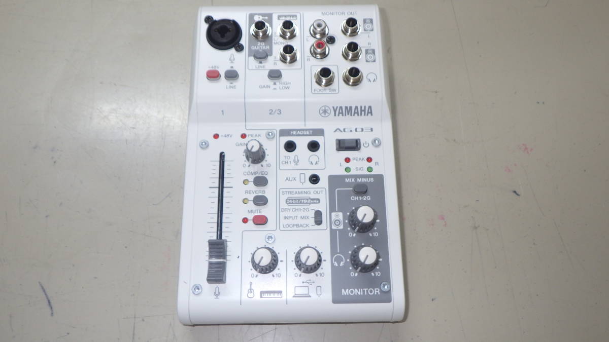 □YAMAHA□ウェブキャスティングミキサー□AG03 MK2□中古□ ☆即決