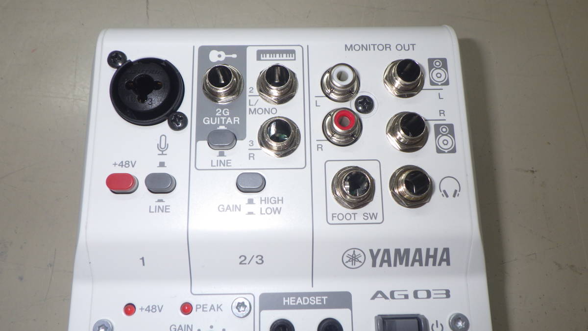 □YAMAHA□ウェブキャスティングミキサー□AG03 MK2□中古□ ☆即決