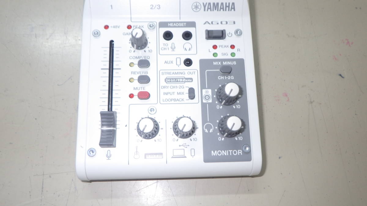 □YAMAHA□ウェブキャスティングミキサー□AG03 MK2□中古□ ☆即決