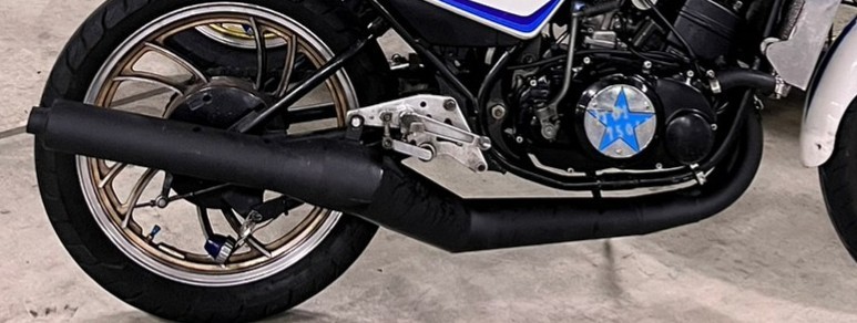 RZ250/350 ヒヅキマフラー RZ250 ヒヅキ管 集合 ゼス管 集合マフラー