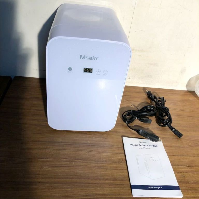 冷温庫 ミニ冷蔵庫 小型クーラーボックス Msake AQ-8L-B 小型冷蔵庫 8L タッチパネル式