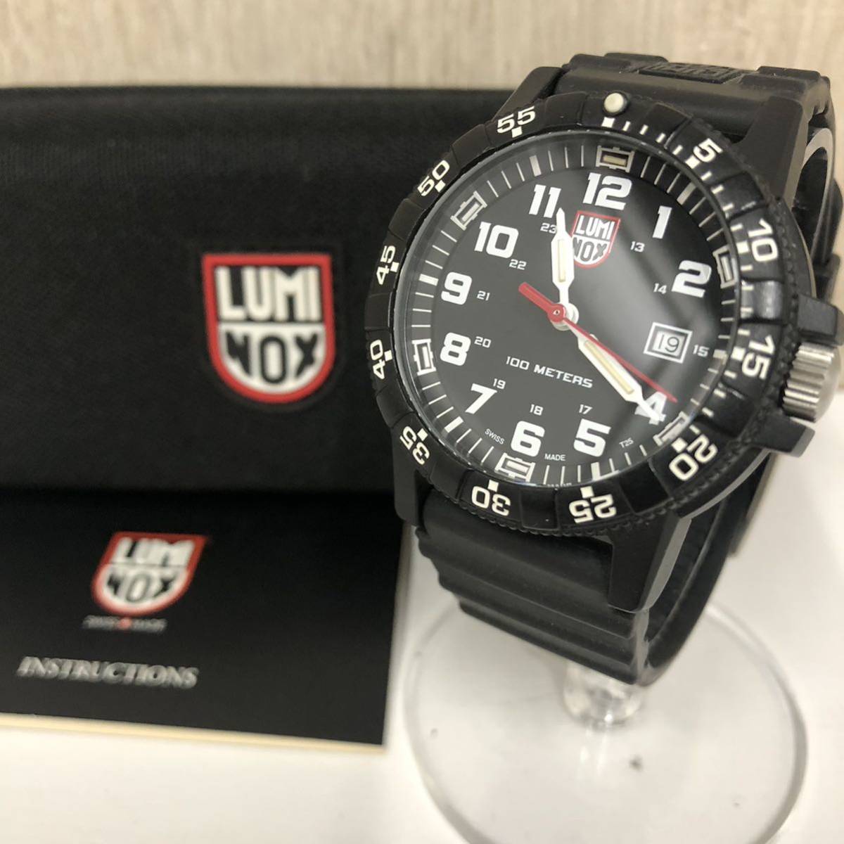 1円スタート☆ケース付き☆【LUMINOX】ルミノックス☆アナログ腕時計 