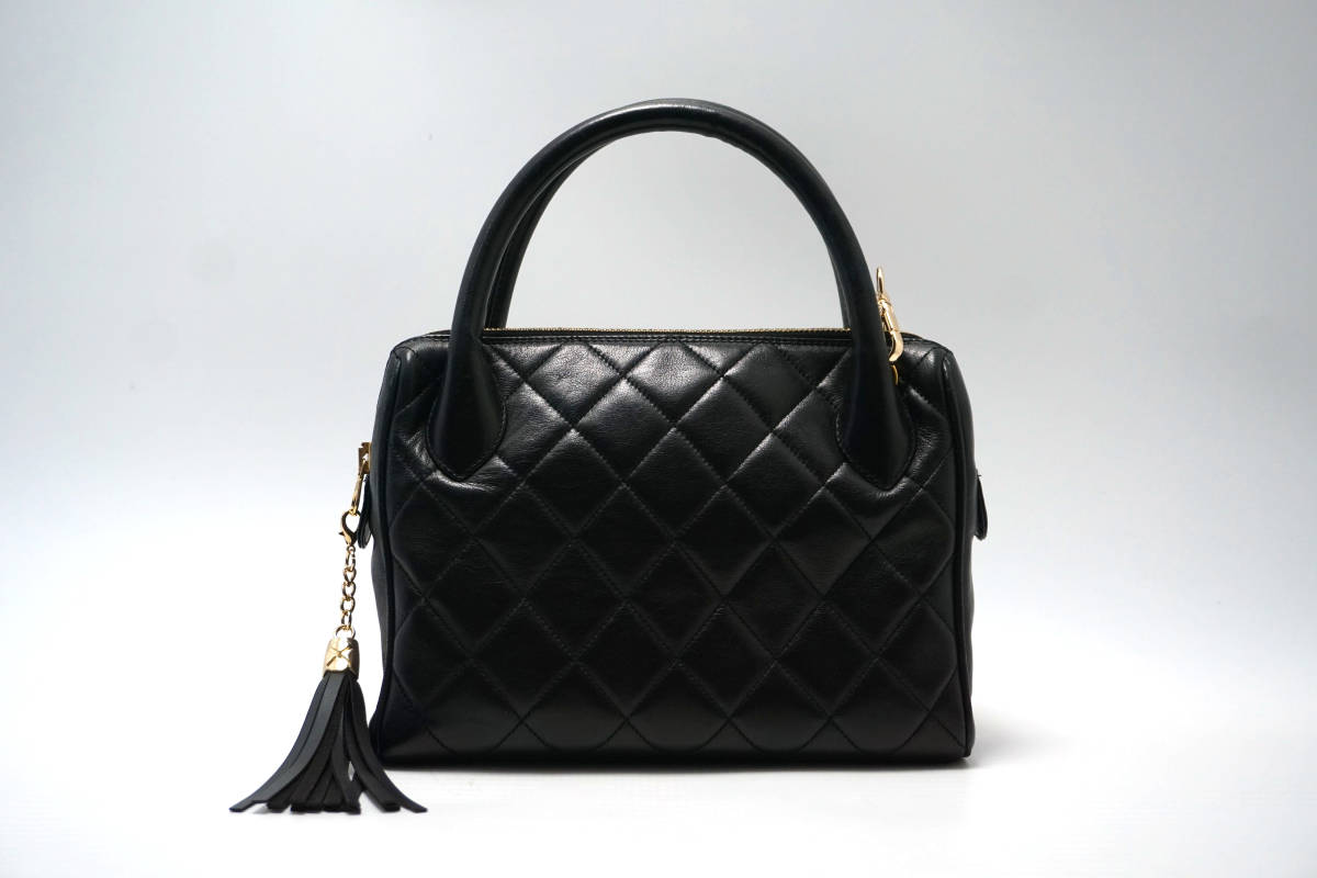 1円 CHANEL シャネル マトラッセ チェーン ショルダー ハンド バッグ 