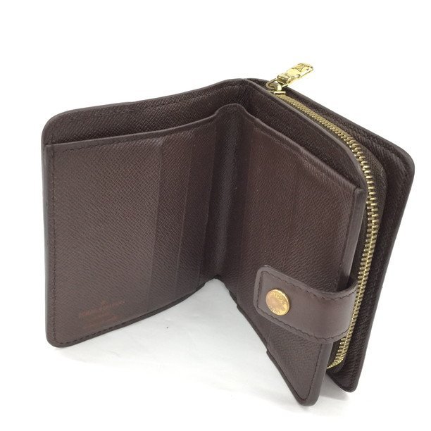 BGAZ2037】LOUIS VUITTON ルイヴィトン 財布 ダミエ コンパクトジップ