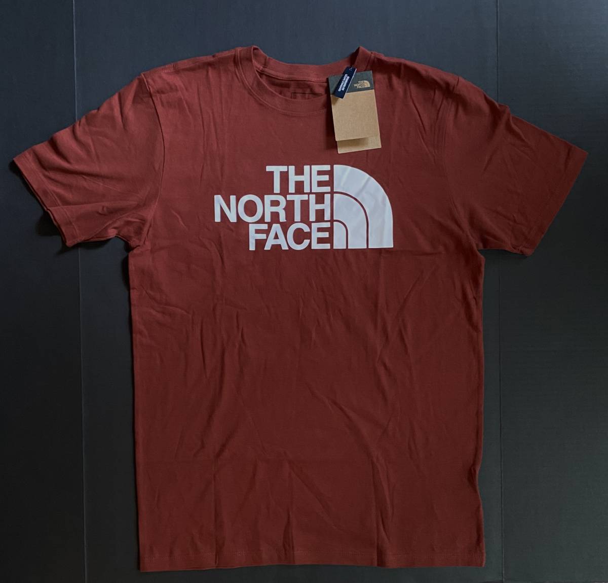 新品 THE NORTH FACE ノースフェイス ハーフドームロゴTシャツ BRICK HOUSE RED (XXL) アメリカ直営店購