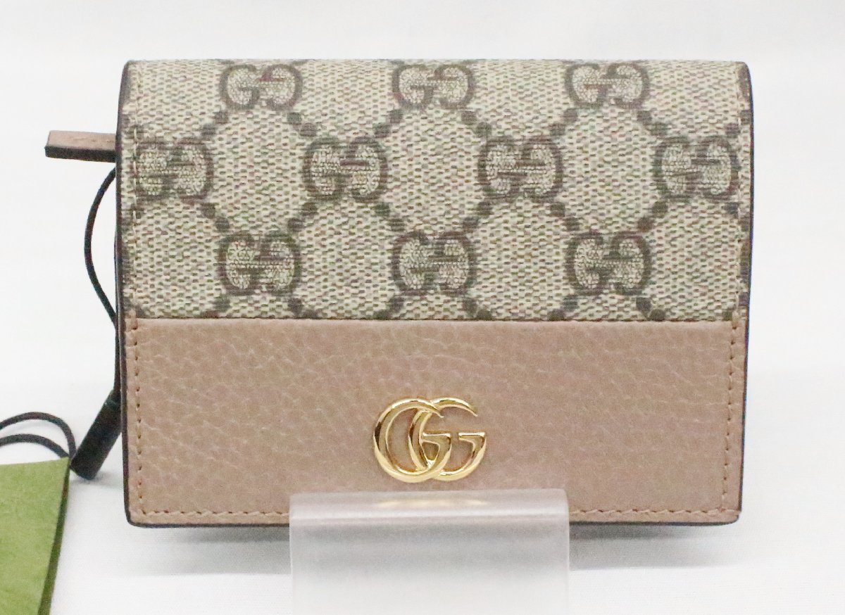 GUCCI グッチ GG 財布 ミニ財布 コンパクト財布 カード入れ 2つ折り 