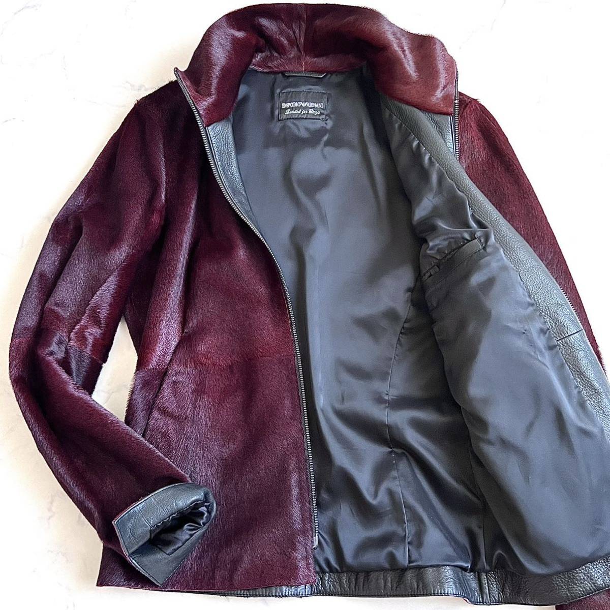 EMPORIO ARMANI【銀座限定☆美品】レザージャケット ライダース “高級 