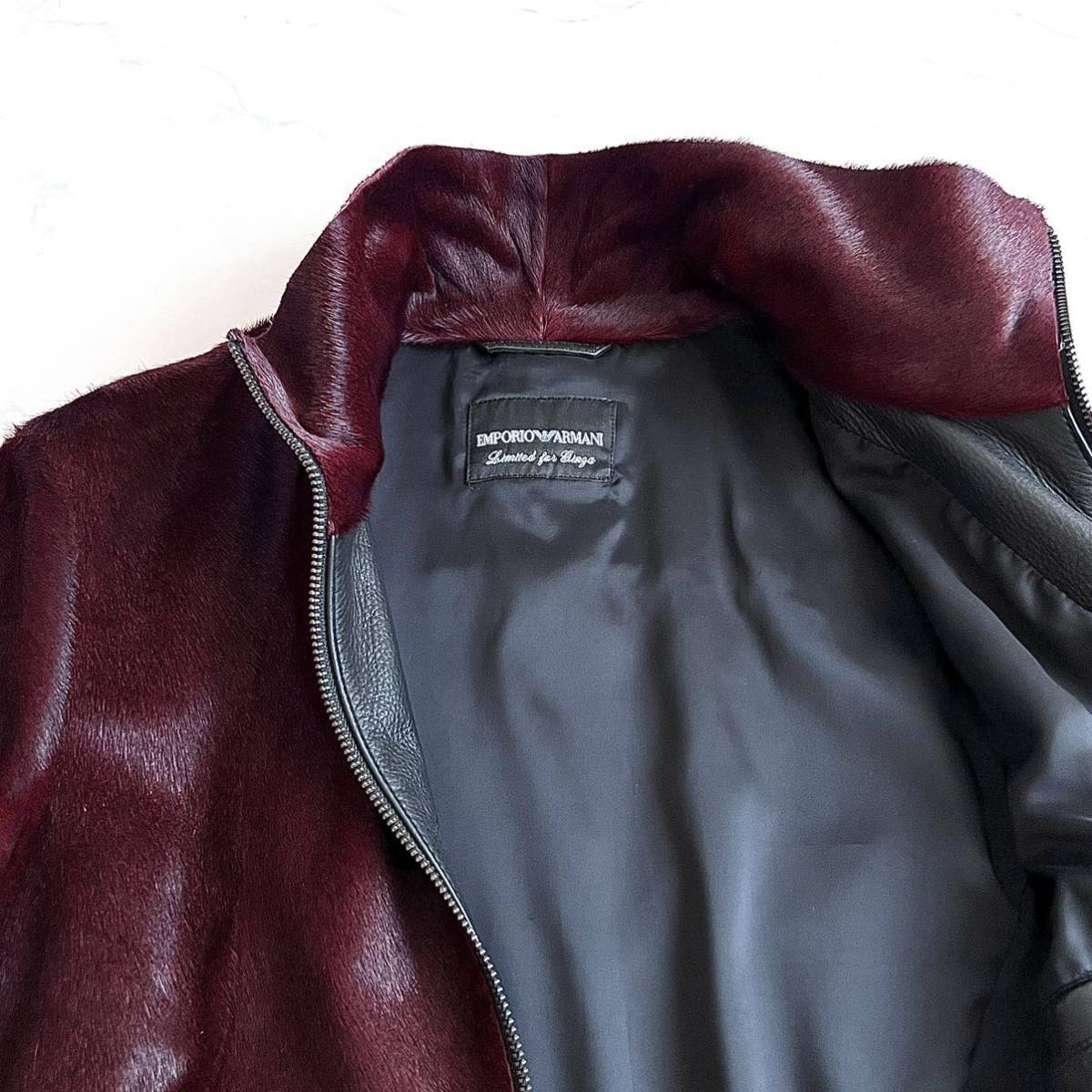 EMPORIO ARMANI【銀座限定☆美品】レザージャケット ライダース “高級 