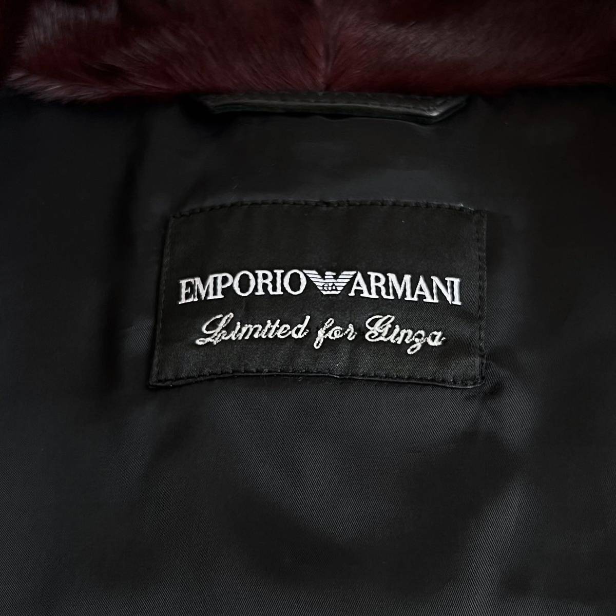 EMPORIO ARMANI【銀座限定☆美品】レザージャケット ライダース “高級 