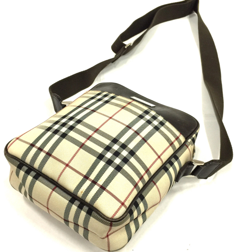 ノバチェック BURBERRY バーバリー ショルダーバッグ キャンバス
