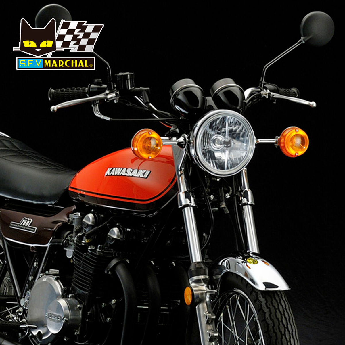 マーシャル　ヘッドライト　新品　ゼファー　FX Z系 マーシャル 0 1 ゼファー400χ Z750FX スター Z2 Z400FX Z650F