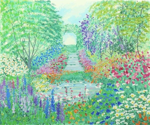 真作】【WISH】イーダ・ヴァリッキオ EDA Varricchio「花のトンネル