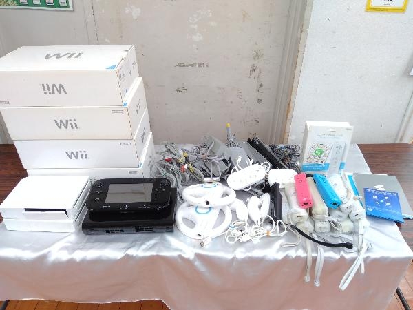 ジャンク ☆Wii 本体6個 Wii U1個＋周辺機器☆おまとめセット