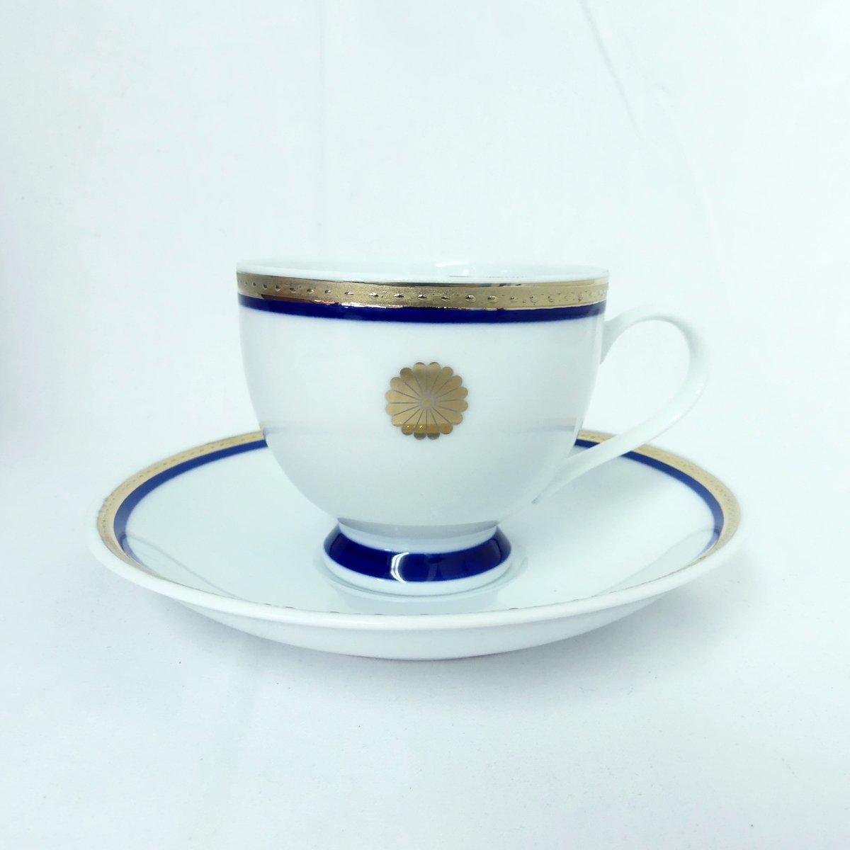 maple ゴールドライン 菊紋 C&S カップ＆ソーサー コーヒーカップ 洋食器 5客 未使用品 /2308C