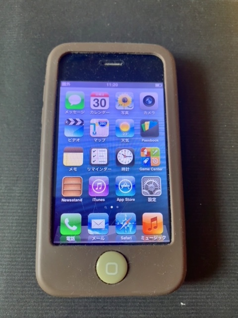 iPhone 3GS 本体 16GB 黒 シリコンケース ブラウン(iPhone)｜売買され 