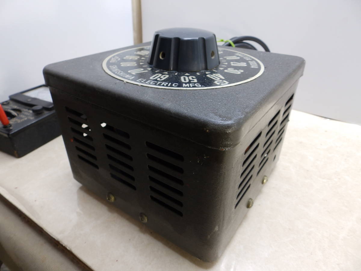 SHIKISHIMA ELECTRIC スライダック 50Hz/60Hz 入力AC100V 出力0-130V