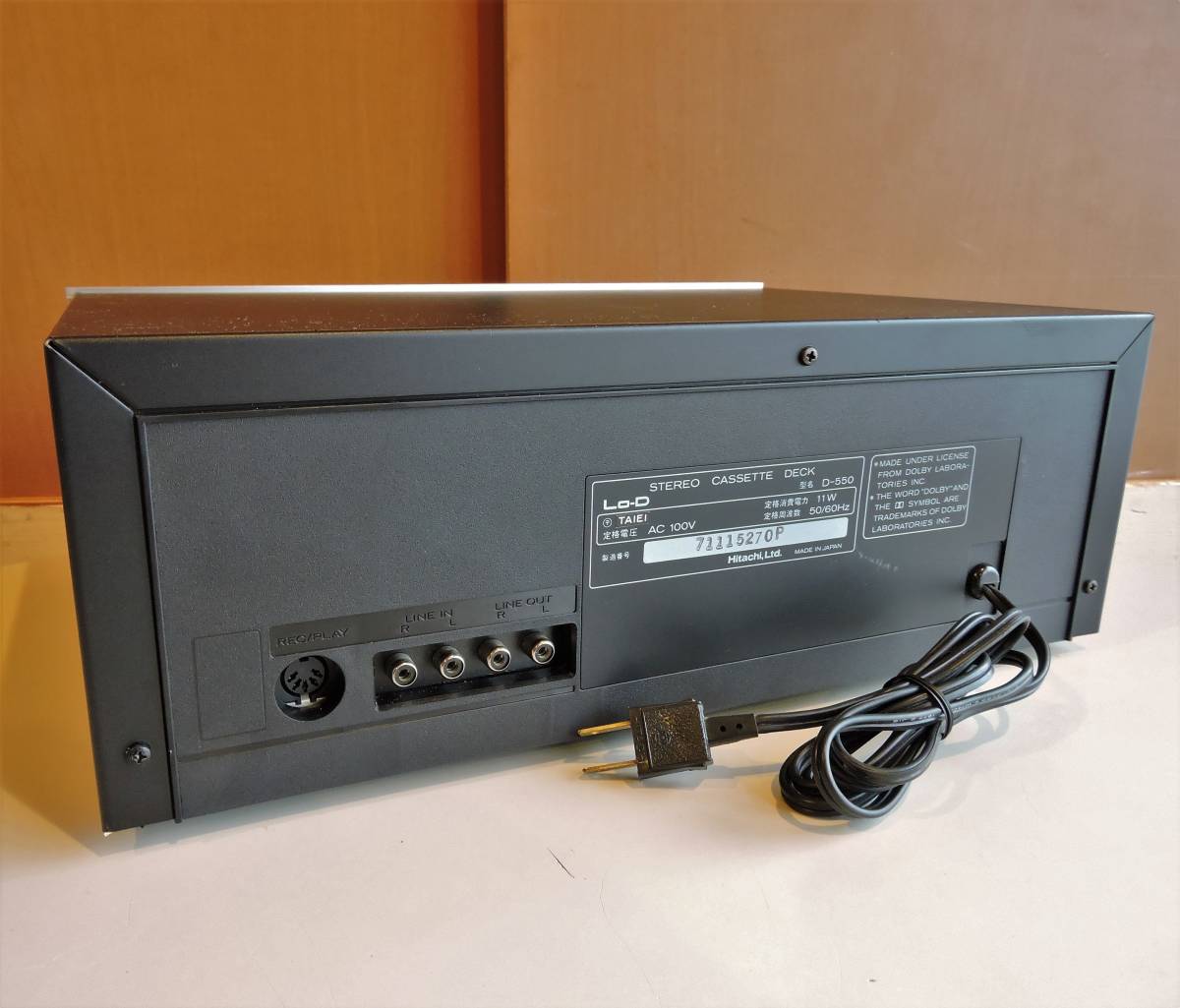 Yahoo!オークション - 70s Lo-D ステレオ・カセットデッキ D-550