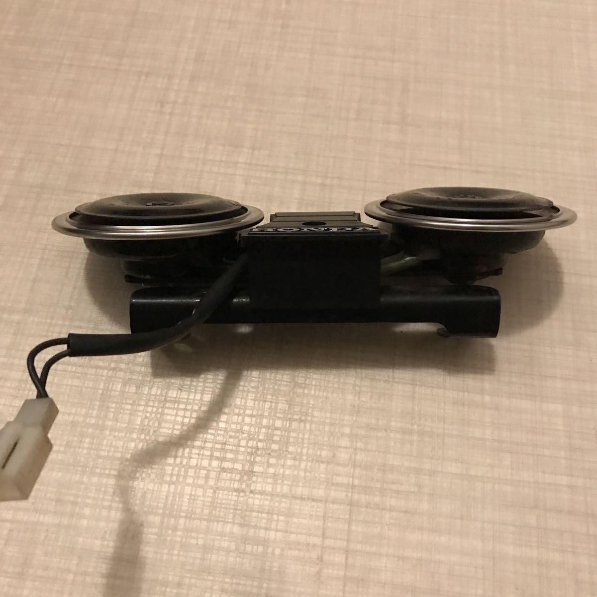 当時物 ホンダ純正 CB450N CB250N/400N CB250T/CB400T ダブルホーン フロントエンブレム ステー ホーク3 ミツバホーン CBX400 CB750F RC04