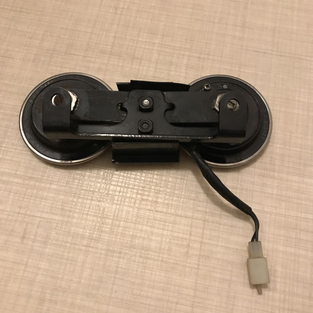 当時物 ホンダ純正 CB450N CB250N/400N CB250T/CB400T ダブルホーン フロントエンブレム ステー ホーク3 ミツバホーン CBX400 CB750F RC04