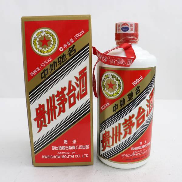 中国古酒】貴州茅台酒 マオタイ酒 天女ラベル 箱無 500ml/975g 53