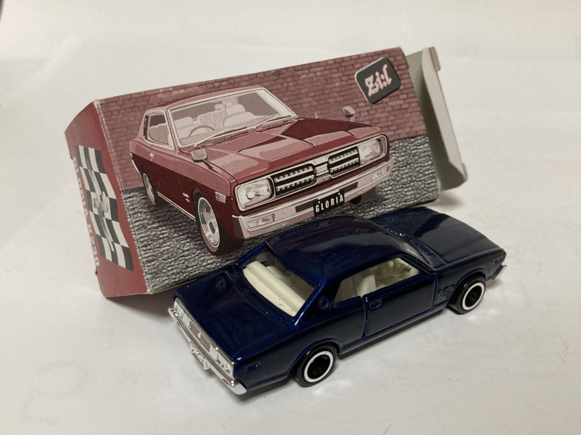 230 日産グロリアH.T 2000GX 分解濃紺全塗装 突起小擦れ有 ジール特注箱傷み 1/65 日本製トミカ85 同梱は同日終了分、木曜迄お支払い厳守