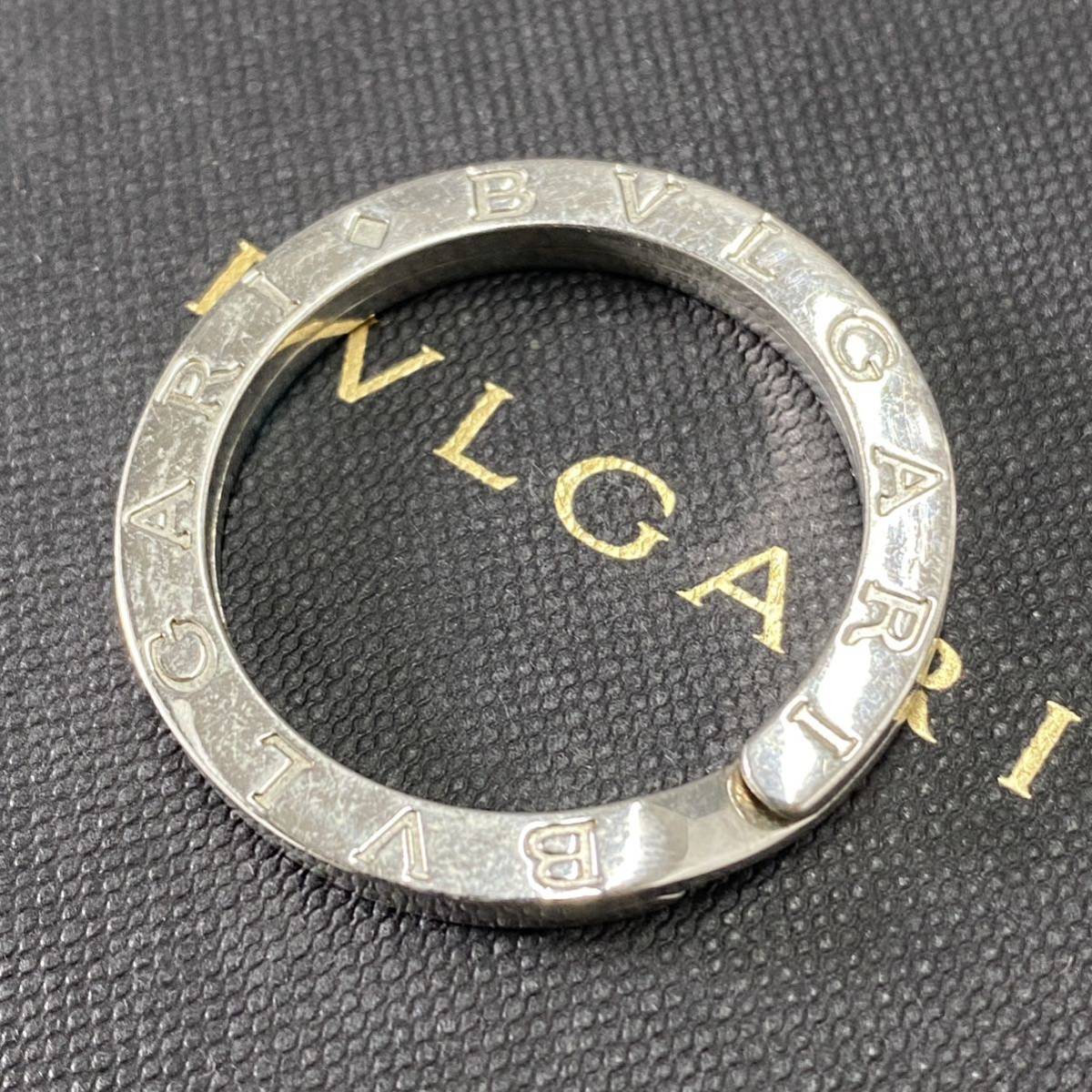 h5 BVLGARI ブルガリ ブルガリキーリング SILVER 925製 箱付き 【公式