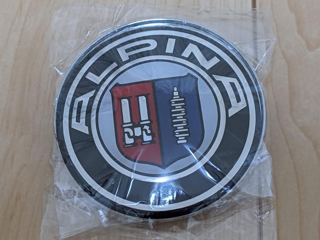 BMW ALPINA アルピナ フロント エンブレム 直径82ミリ 裏面突起の間隔 55ミリ