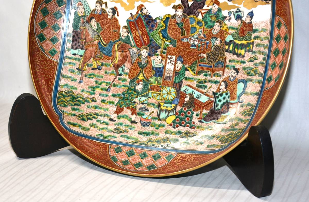 HOT，爆買い】 36◇初荷です ◇古い九谷焼 九谷庄三 在銘 青