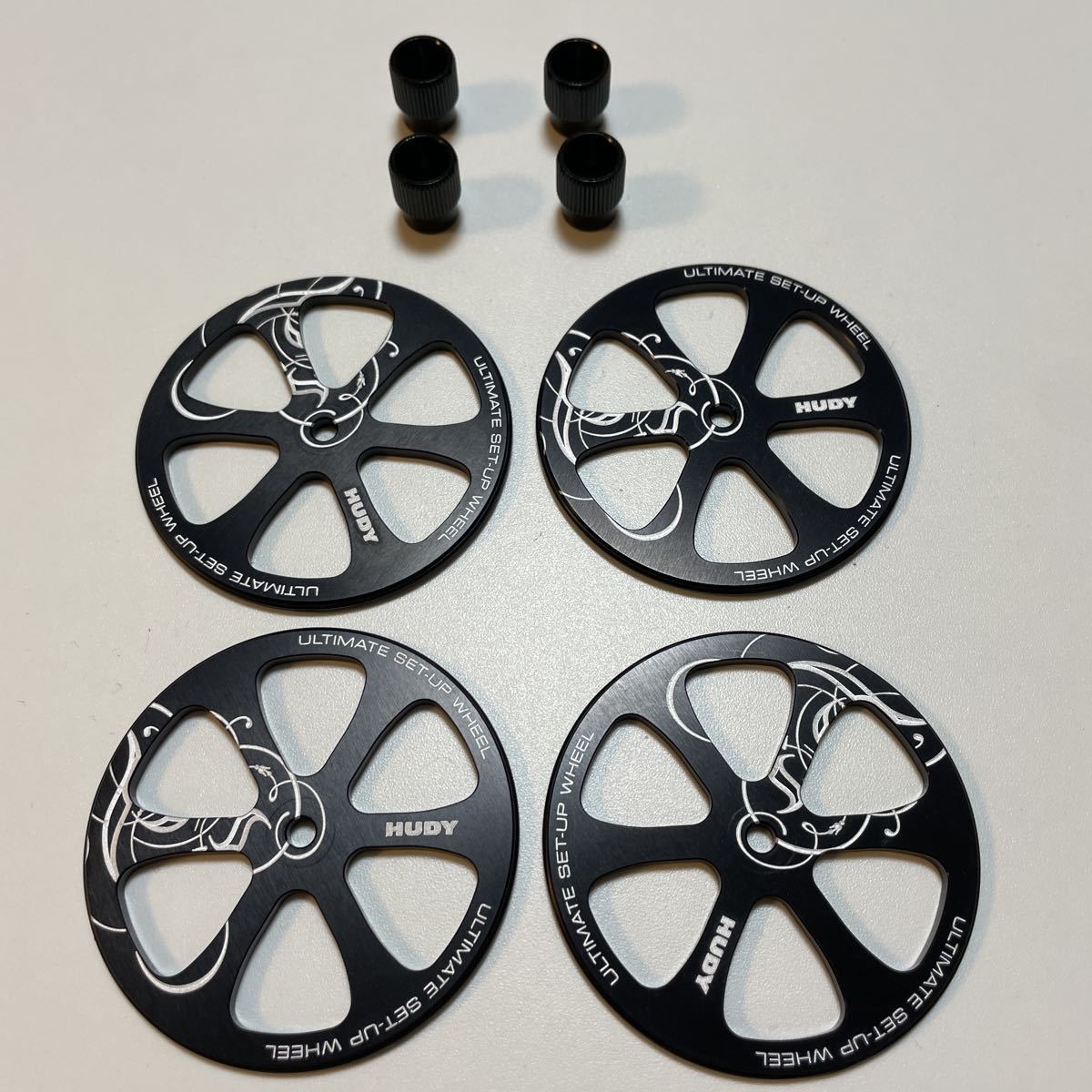 HUDY アルミセットアップホイル (4pcs 1/10ツーリング用) 109370 AXON