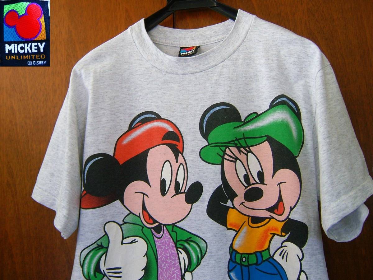 VELVA SHEEN USA製 ミッキーマウス ミニーマウス 両面プリント 半袖 Tシャツ