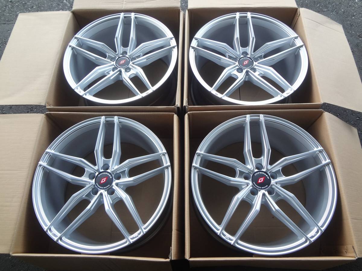 激安品† 国産車 PCD100 5H 5穴 INFORGED 8J 9J ホイールのみ4本 86 BRZ 