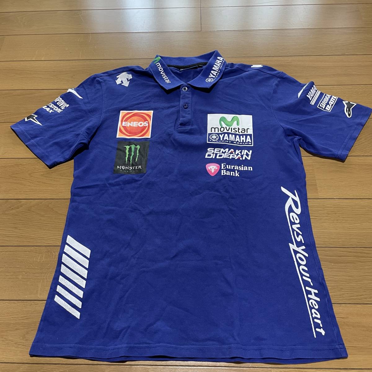 O-6 YAMAHA/ヤマハ サイズ L！ FACTORY RACING ポロシャツ 人気SALE