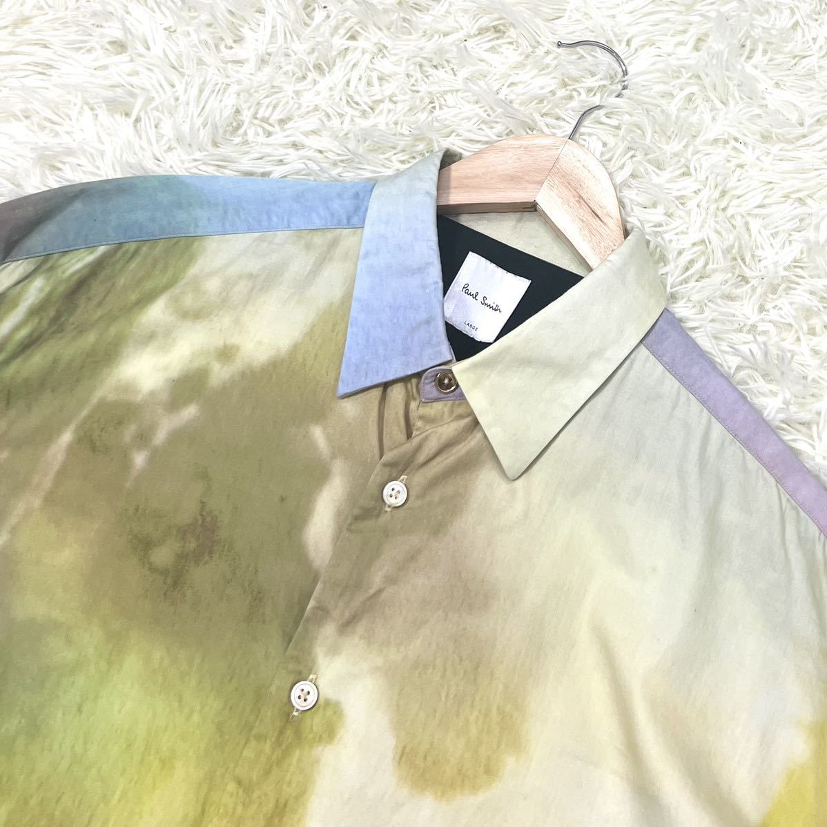 未使用級/XLサイズ相当○ポールスミス【別格の存在感】長袖シャツ Paul  