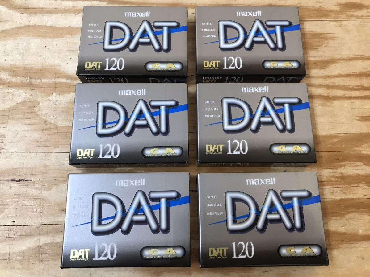 m ネコポスD マクセル DAT テープ 120分 6本 セット まとめて 未使用