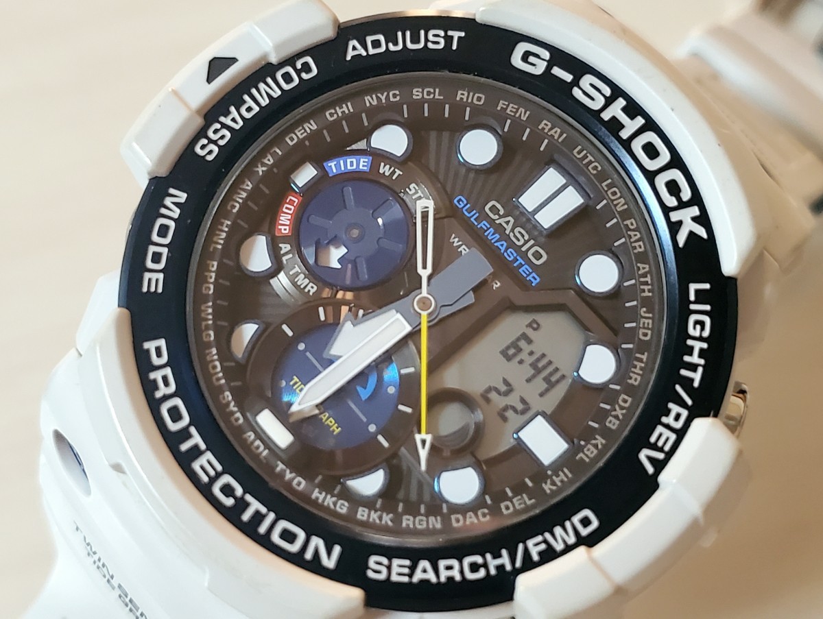 1円スタート！G-SHOCK GULFMASTER ガルフマスター【GN-1000C】タフ 