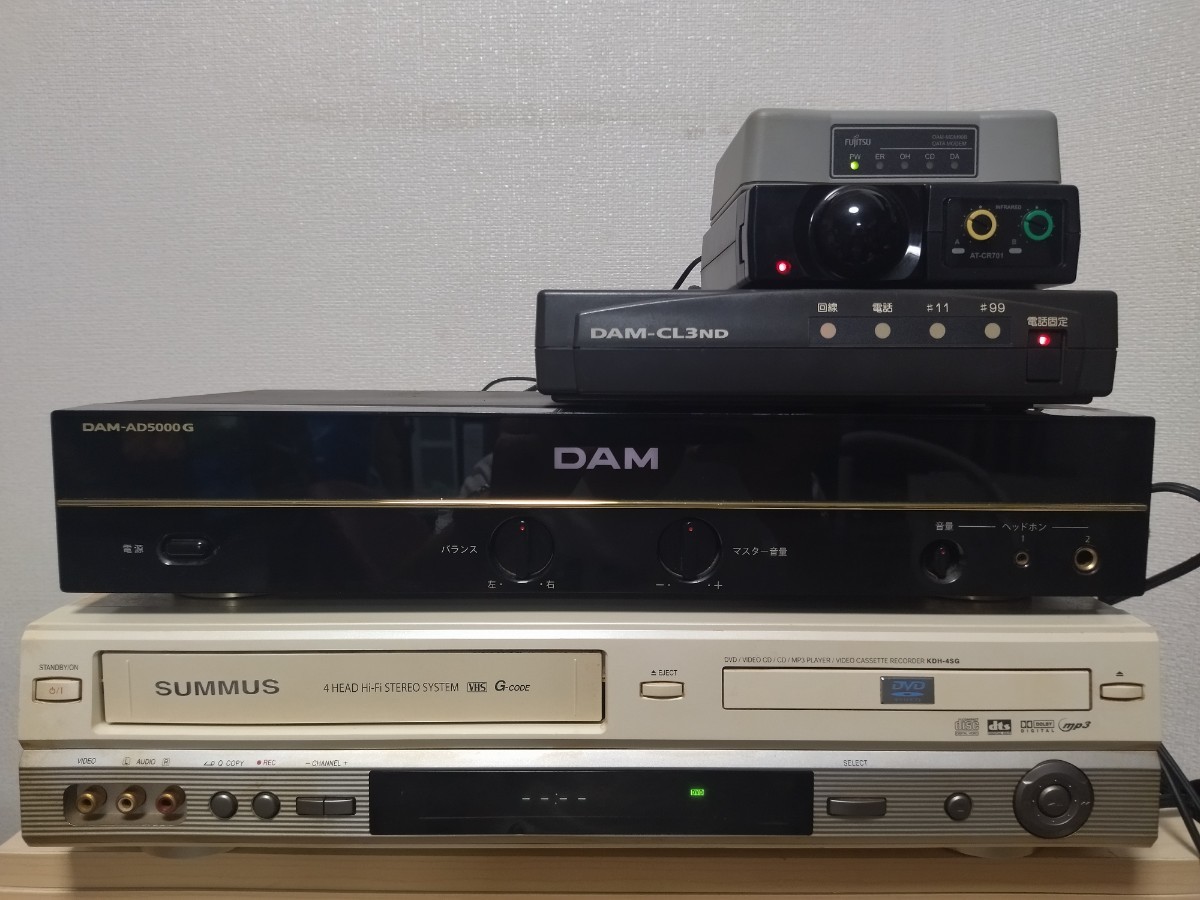 カラオケDAM ￼￼ステレオパワーアンプ ￼DAMーAD5000G（カラオケDAM 