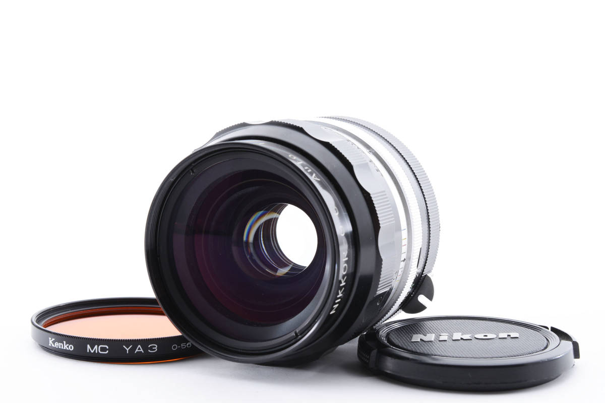 ニコン Nikon 非Ai NIKKOR-O.C Auto 35mm F2 Fマウント 広角単焦点レンズ 大口径 MF一眼レフ用 #743