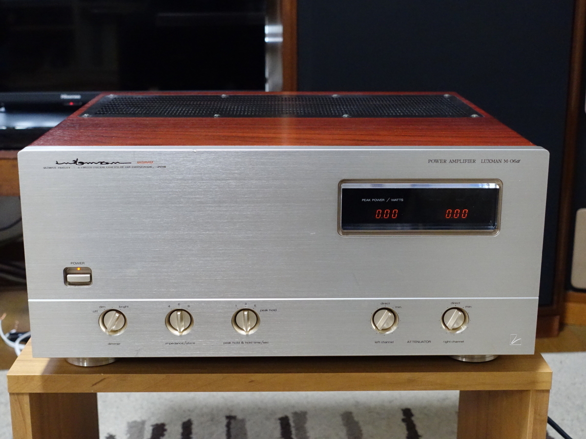 【美品、2023年メーカーオーバーホール済】LUXMAN M-06αパワーアンプ LUXMAN M-06α LUXMAN M-06α パワーアンプ AC100V パワー アンプ公式WEB
