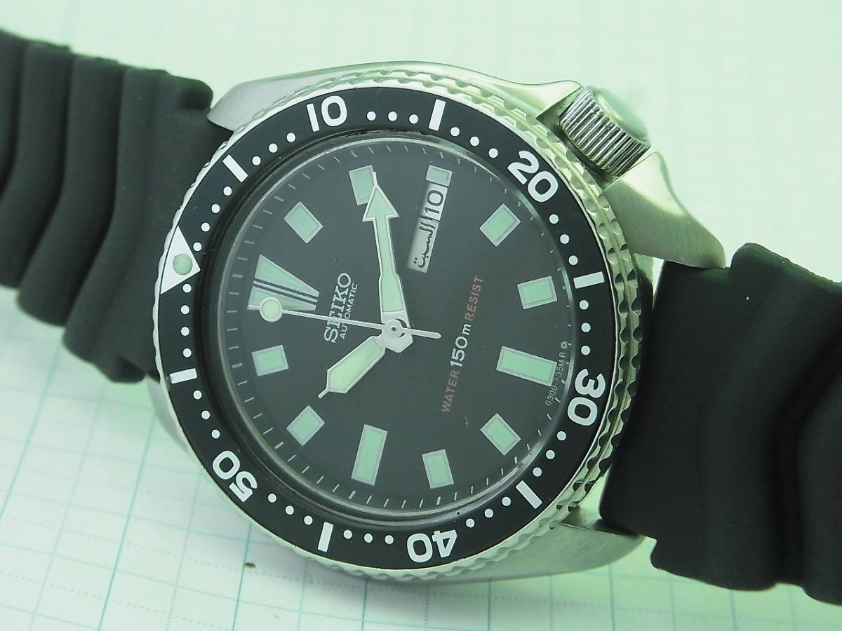 セイコー SEIKO フォースダイバー 6309-7290 F1 デイデイト アラビアEQ 
