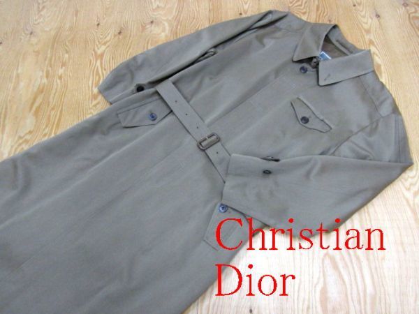 ★クリスチャンディオール Dior★メンズ ウール×コットン デザインステンカラーコート★R50813002B