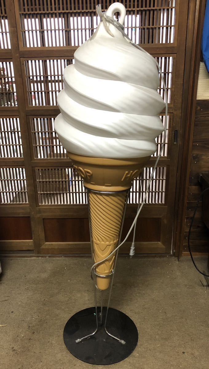 HONEY TOP ハニートップ ソフトクリーム 看板高さ約130cm HONEY TOP 電飾看板 ソフトクリーム ハニートップ 看板 電光 - ソフト