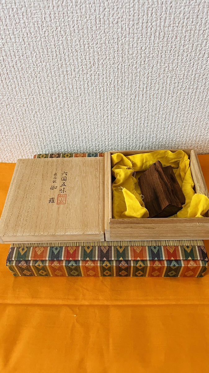 寺院保管 六国五味《伽羅》最上級伽羅落款印 63g 香木 沈香 ベトナム産