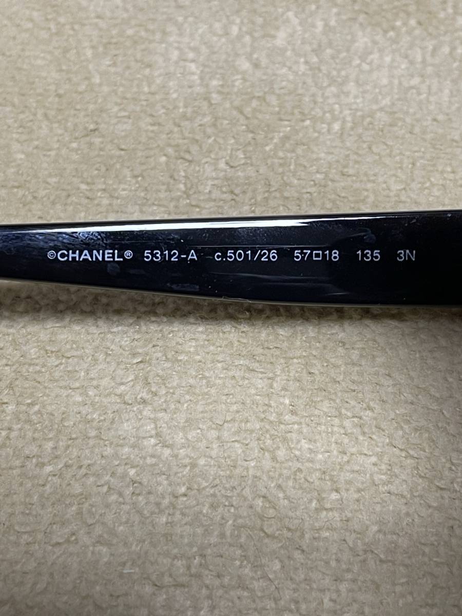 シャネル サングラス 5312-A c.501/26 ブラック ココマーク CHANEL