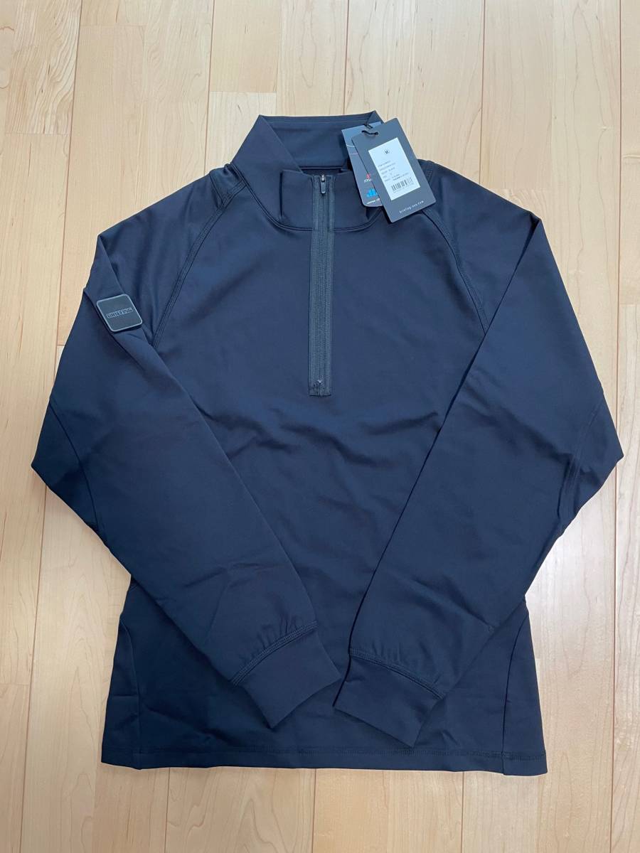 BRIEFING GOLF ブリーフィング ゴルフ SH MENS CARVICO LS HALF ZIP ハーフジップ BLACK ブラック S