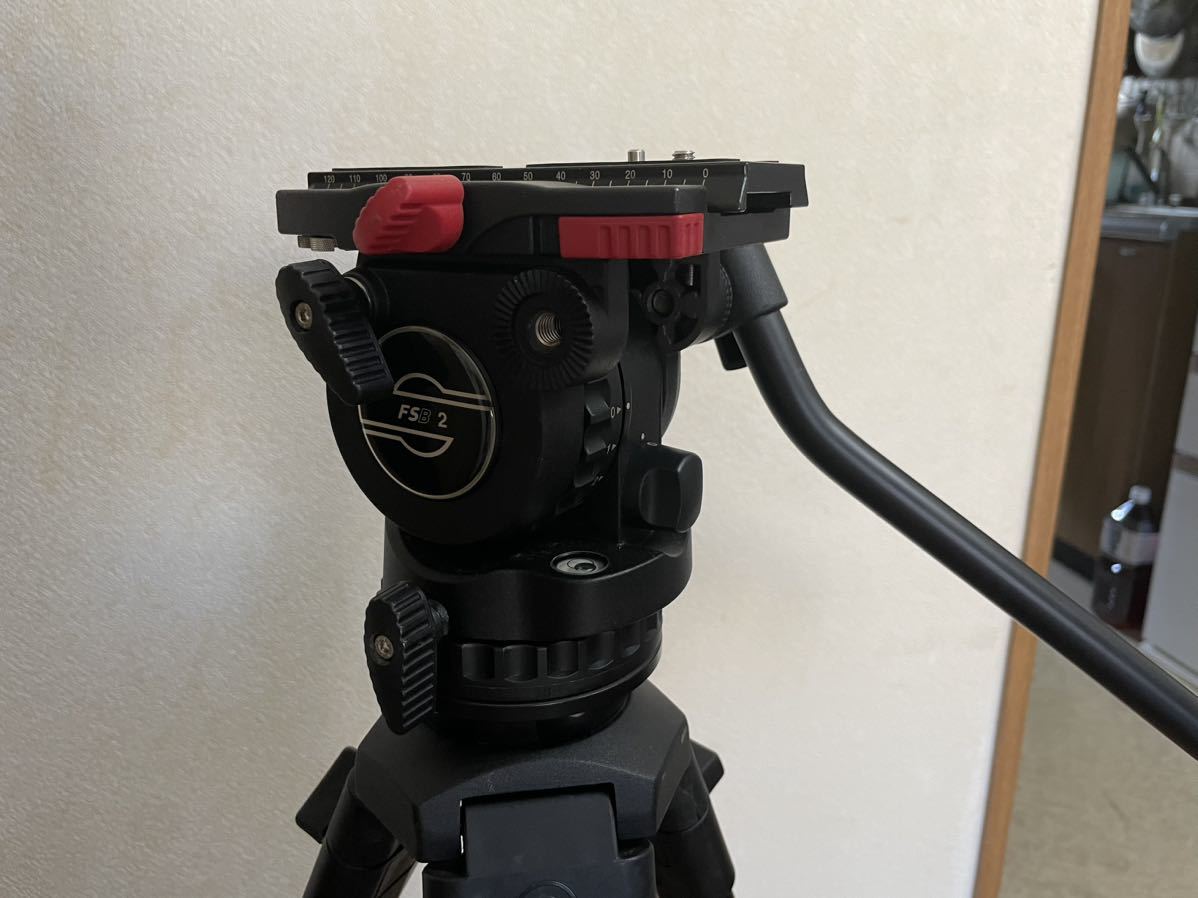 Sachtler ザハトラー 75mmボールヘッド FSB2 アルミ脚 グランドスプレッダー