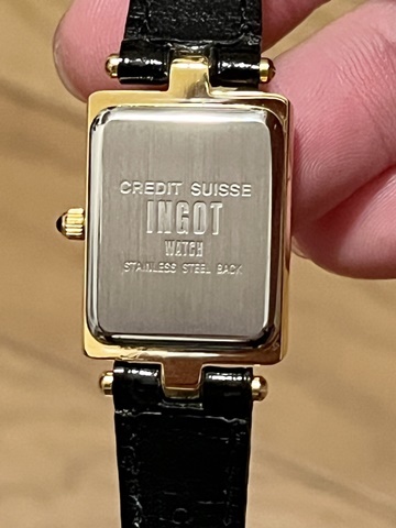 稼働品 クレディ スイス CREDIT SUISSE 腕時計 レディース FINE GOLD
