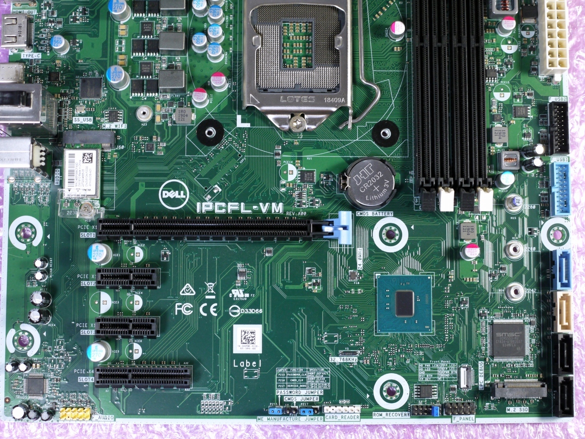 動作OK ピン曲がり修正有り※ Dell XPS 8930 IPCFL-VM Micro-ATX 
