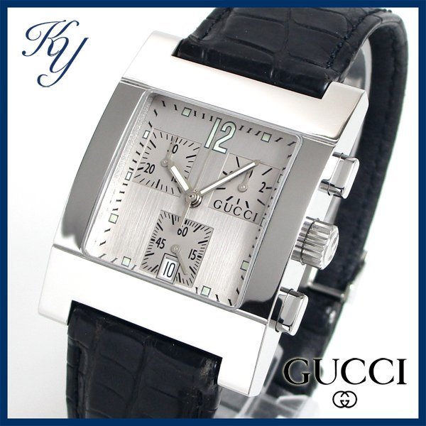 1円～ 3ヶ月保証付き 磨き済み 美品 本物 人気 GUCCI グッチ 7700  