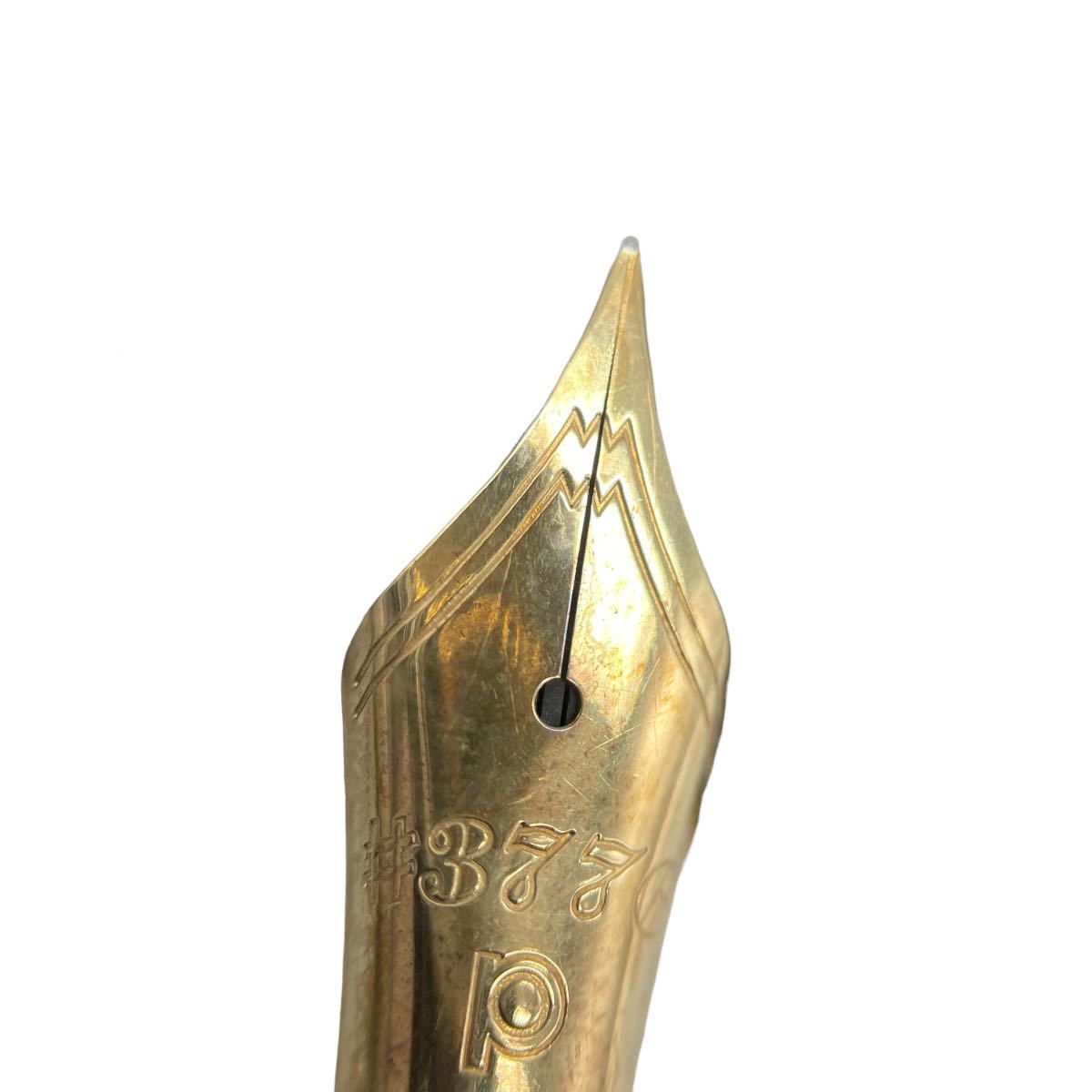 プラチナ 万年筆 #3776 ペン先 14k 細字 黒系 ギャザード PLATINUM